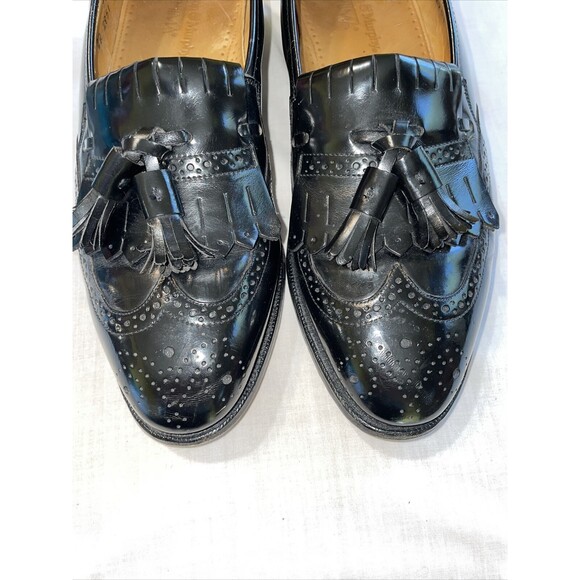 Johnston & Murphy Optima Wingtip Loafers Mens Size 8 D Black Leather Slip On main image 10